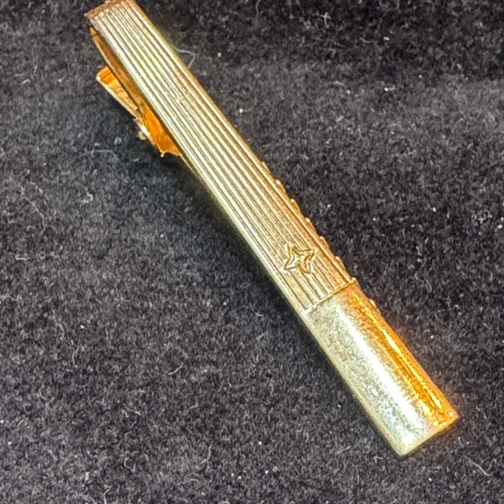 ARSON Gold Tie Clip with Star Detail 🐈‍⬛